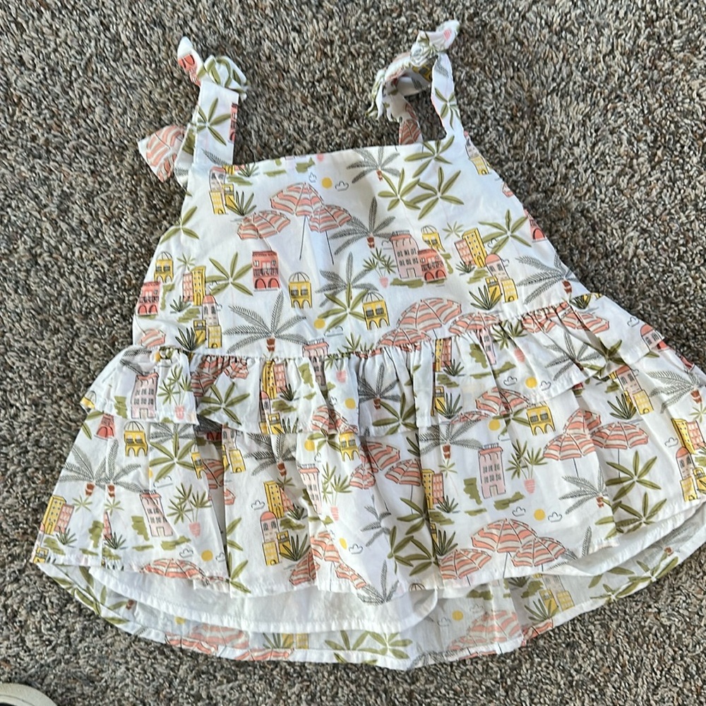 Janie and Jack guaze peplum top and matching short set. Worn once!